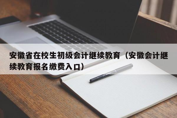 安徽省在校生初级会计继续教育（安徽会计继续教育报名缴费入口）